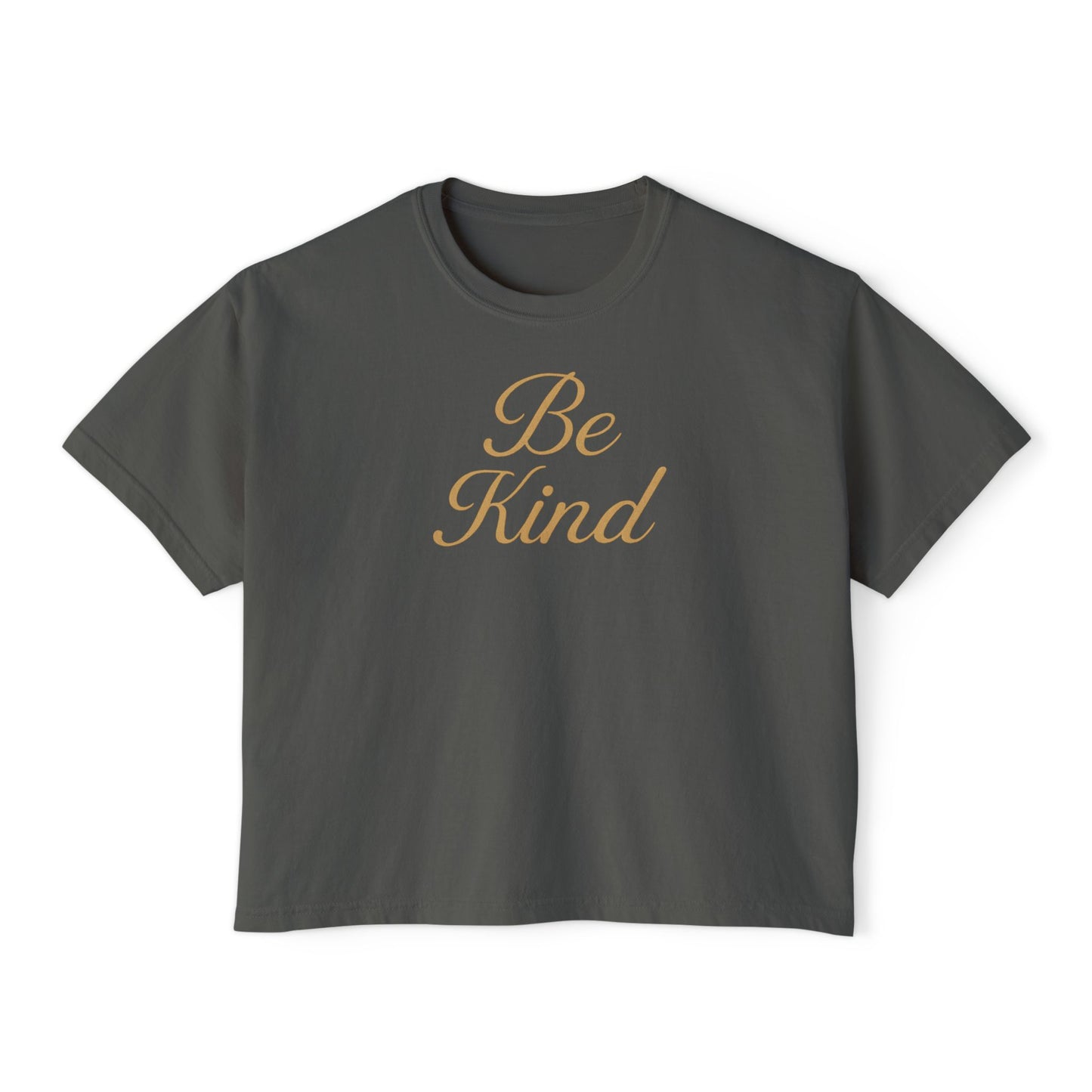 Be Kind - Women's Boxy Tee, Inspirational Graphic Tee, Gift, Everyday Wear, Motivational Shirt