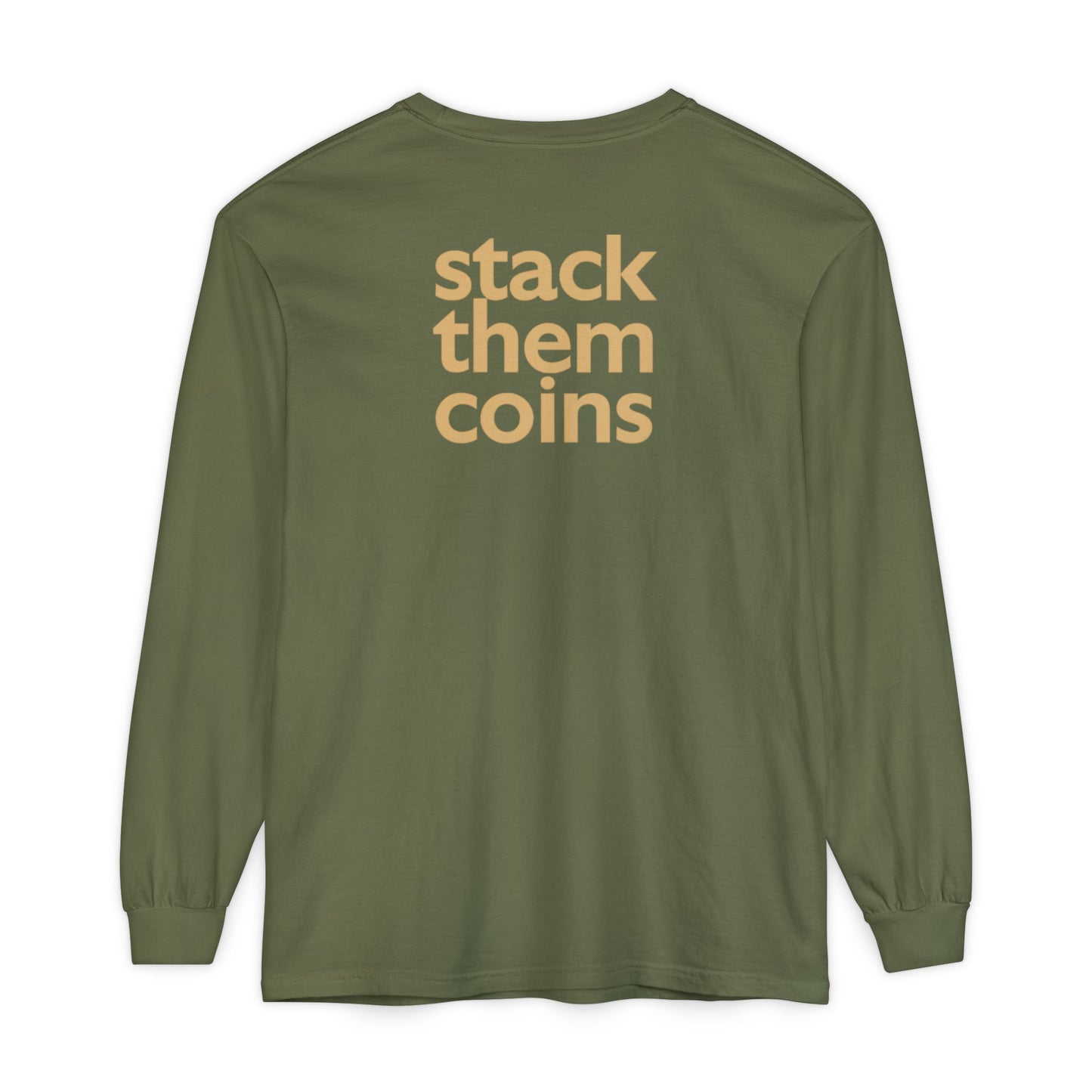 Cryptocurrency Long Sleeve T-Shirt - Casual Wear, Minimalist Style, Everyday Comfort, Streetwear Essentials