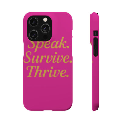 Snap Case for Samsung & iPhone — Find Your Voice Design