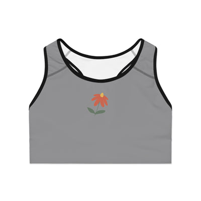 Floral Sports Bra - Comfortable Activewear for Yoga, Gym, Running, Floral Print, Workout Essentials, Gift for Fitness Enthusiasts