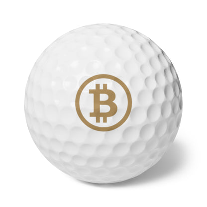 Bitcoin Golf Balls Set | Unique Gift for Golfers, Crypto Enthusiasts, Golf Accessories, Sports Gifts, Father's Day