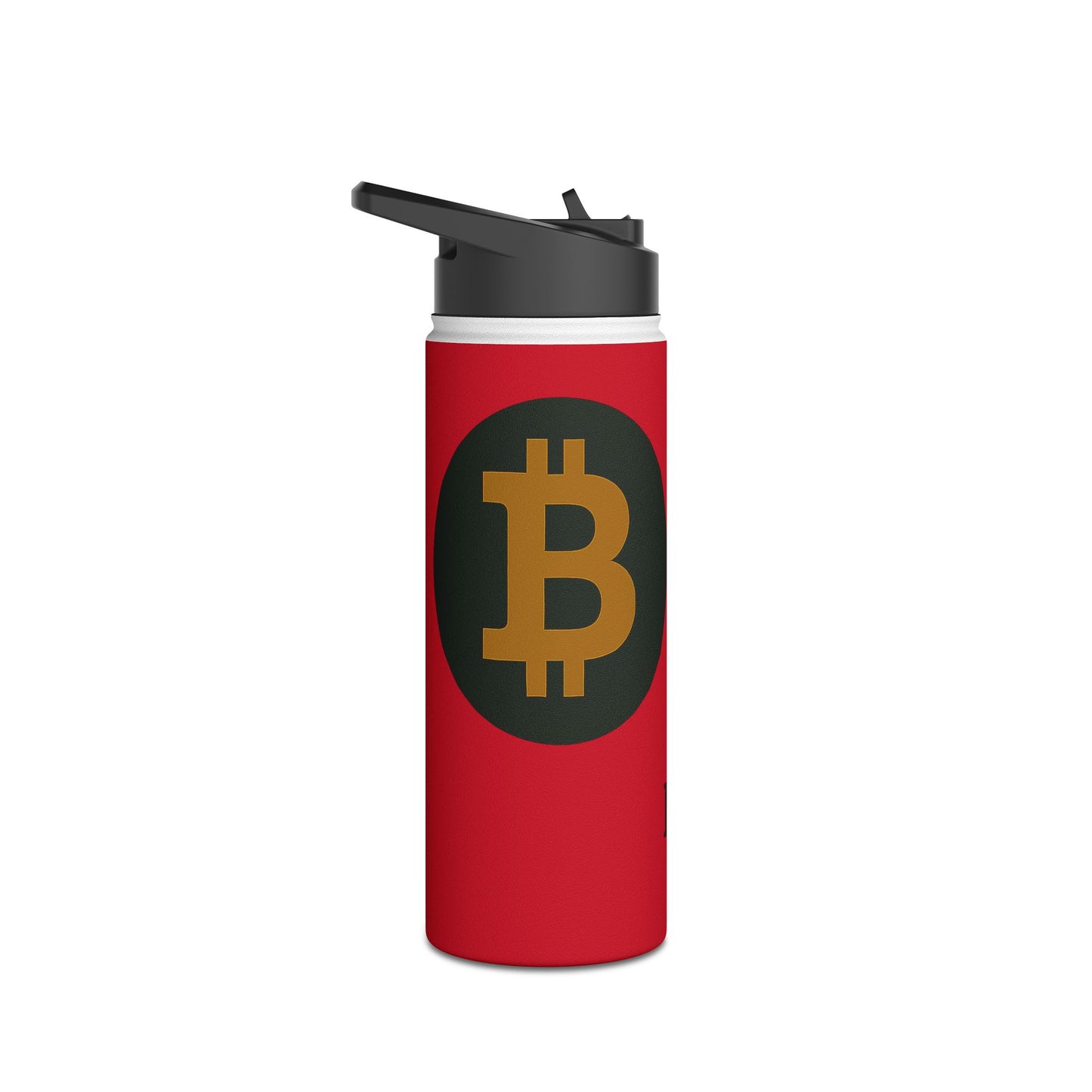 Bitcoin - Inspirational Stainless Steel Water Bottle,  Fitness, Hiking, Gym, Travel, Eco-Friendly Gift