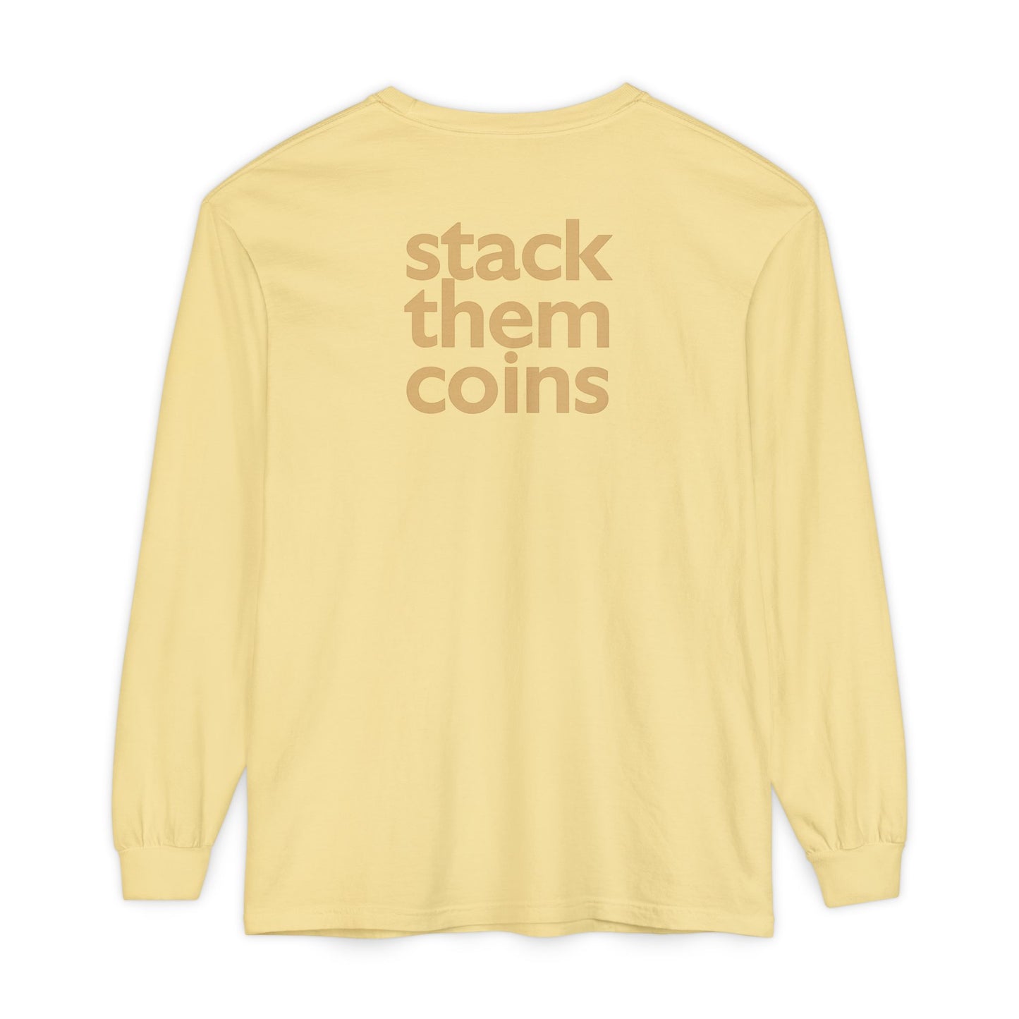 Cryptocurrency Long Sleeve T-Shirt - Casual Wear, Minimalist Style, Everyday Comfort, Streetwear Essentials