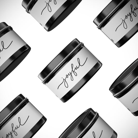 Joyful Tin Candles | Scented Candle Gifts, Home Decor, Relaxation, Spa Night, Selfcare