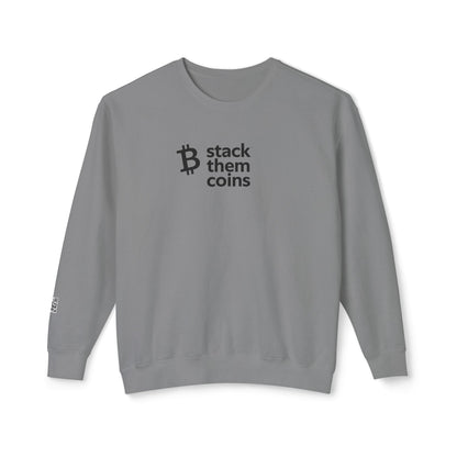 Sudadera de cuello redondo con Bitcoin/criptomonedas: apila monedas, cómoda para ahorrar, para entusiastas de las criptomonedas, para uso diario, para entusiastas de Bitcoin