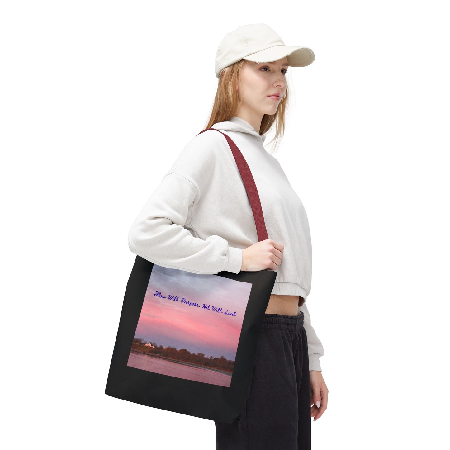 Move with Purpose - Tote Bag, Eco-Friendly, Stylish Networker