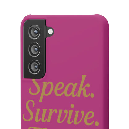 Snap Case for Samsung & iPhone — Find Your Voice Design