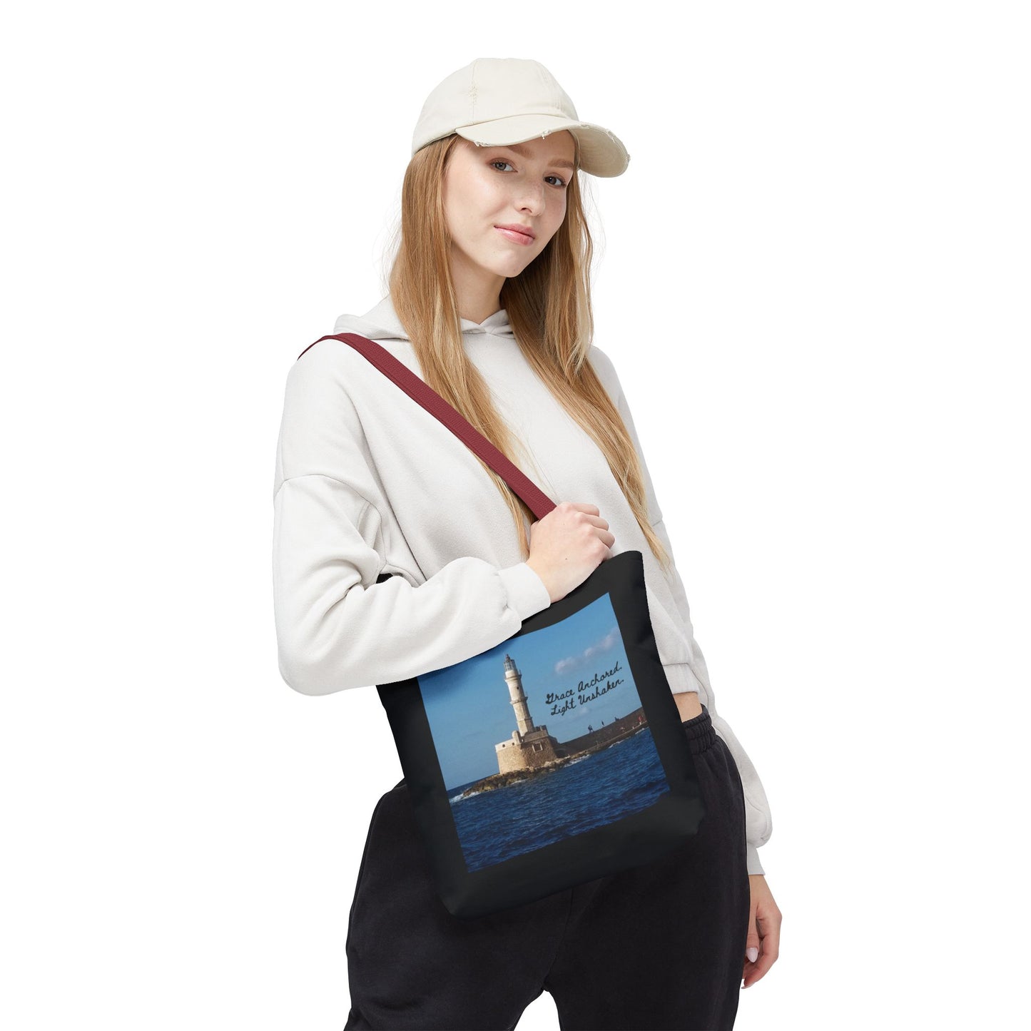 "Grace" Lighthouse - Tote Bag, Eco-Friendly, Stylish Networker