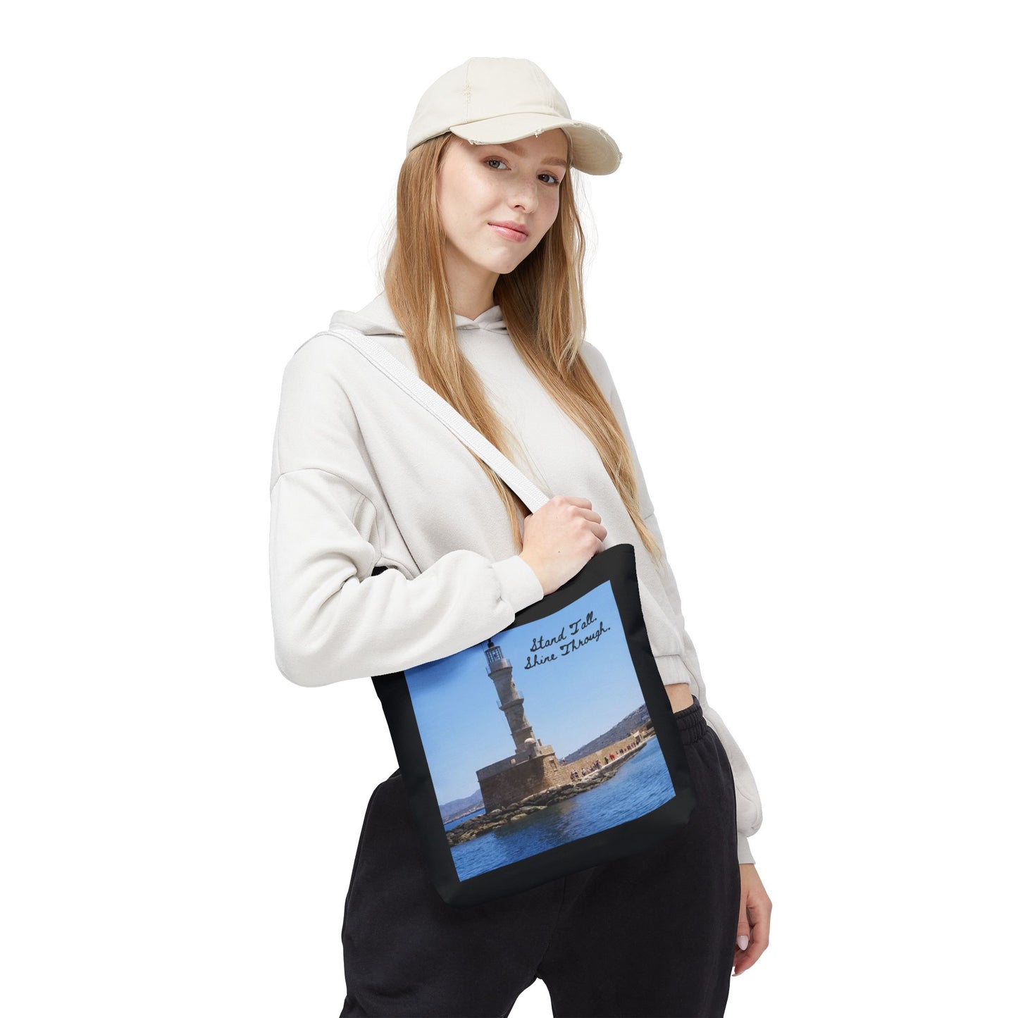 "Stand Tall" Lighthouse - Tote Bag, Eco-Friendly, Stylish Networker