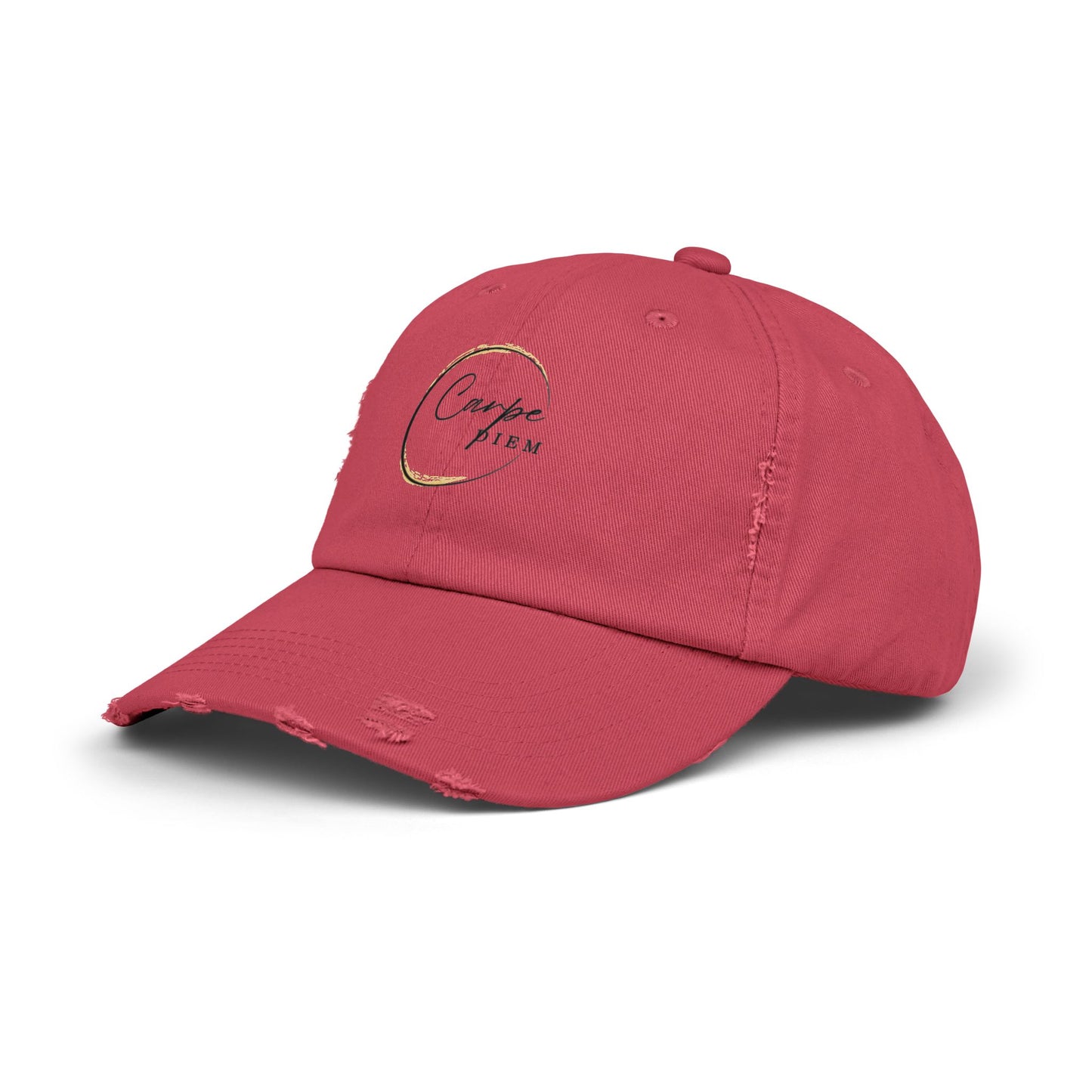 Gorra desgastada: Carpe Diem; "Aprovecha el día" - Gorra, ropa informal, regalo elegante, accesorio de verano, prenda inspiradora 