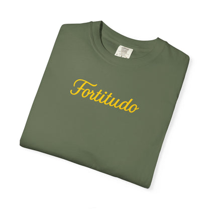Fortitude - Camiseta teñida "Strength" - Camiseta inspiradora para la comodidad diaria, ideal para regalar y para uso casual.