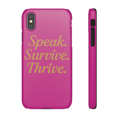 Snap Case for Samsung & iPhone — Find Your Voice Design