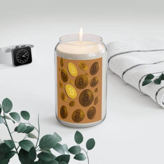 Scented Soy Candle - Bitcoin Inspired, Eco-Friendly, Candle Gift, Aromatherapy Candle, Home Décor, Cryptocurrency Gifts
