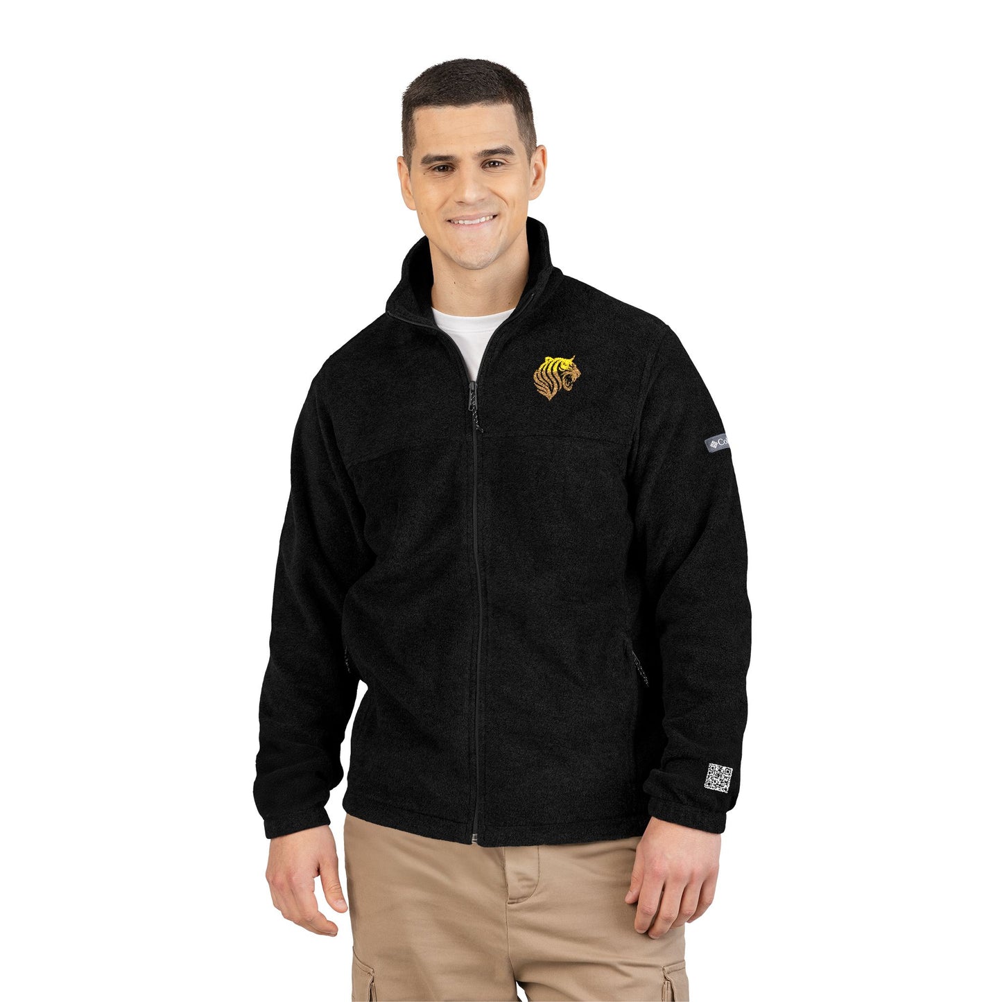 KATT Design Cozy Embroidered Fleece Jacket | Ideal for Outdoor Adventures, Gifts for Him, Fall Fashion, Campfire Nights, Travel Ready