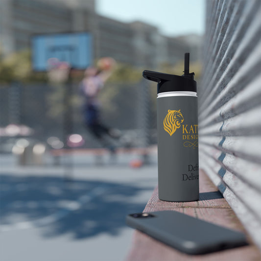 KATT Design, LLC - Inspirational Stainless Steel Water Bottle, Drink Container for Fitness, Gym, Eco-Friendly Gift
