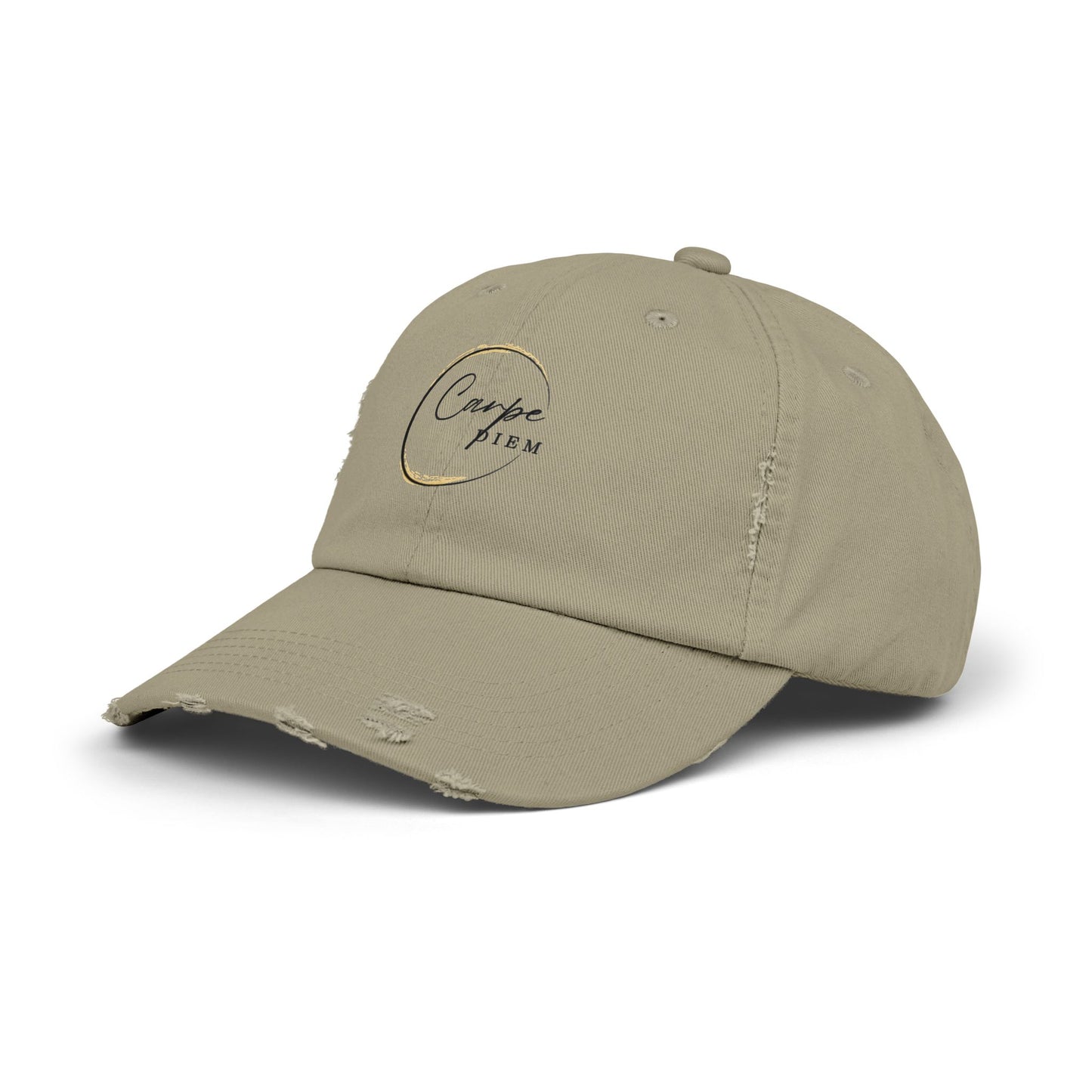 Gorra desgastada: Carpe Diem; "Aprovecha el día" - Gorra, ropa informal, regalo elegante, accesorio de verano, prenda inspiradora 