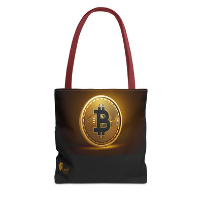 Bolsa de criptomonedas, bolsa de Bitcoin, regalo ecológico, diseño AOP, ideal para amantes de la tecnología.