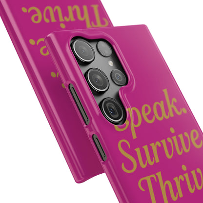 Snap Case for Samsung & iPhone — Find Your Voice Design