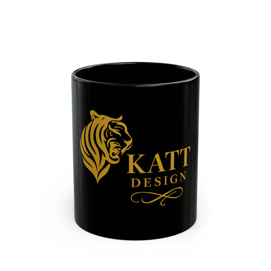 Elegant Black Mug with Tiger Design | Perfect Gift for Coffee Lovers, Office Decor, Home Use, and Special Occasions