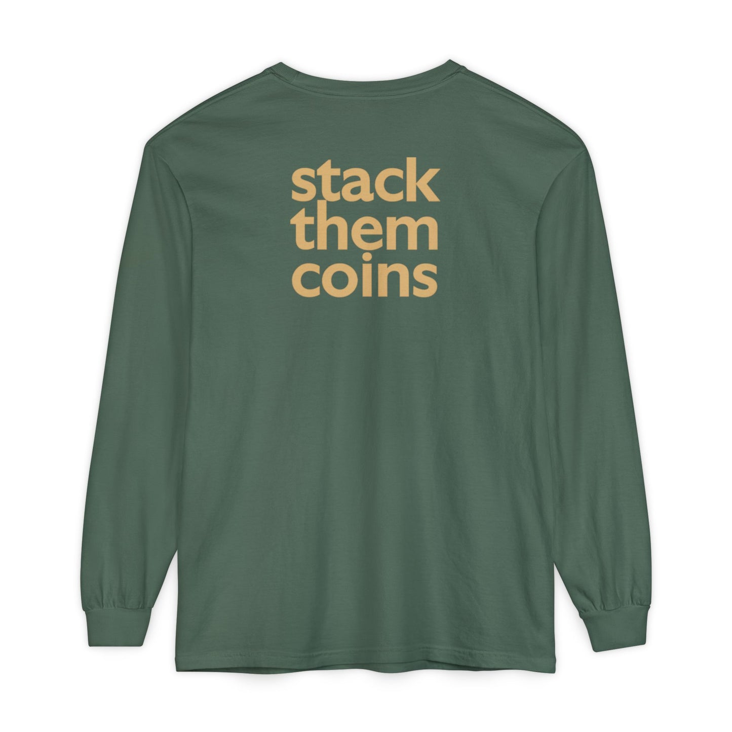 Cryptocurrency Long Sleeve T-Shirt - Casual Wear, Minimalist Style, Everyday Comfort, Streetwear Essentials