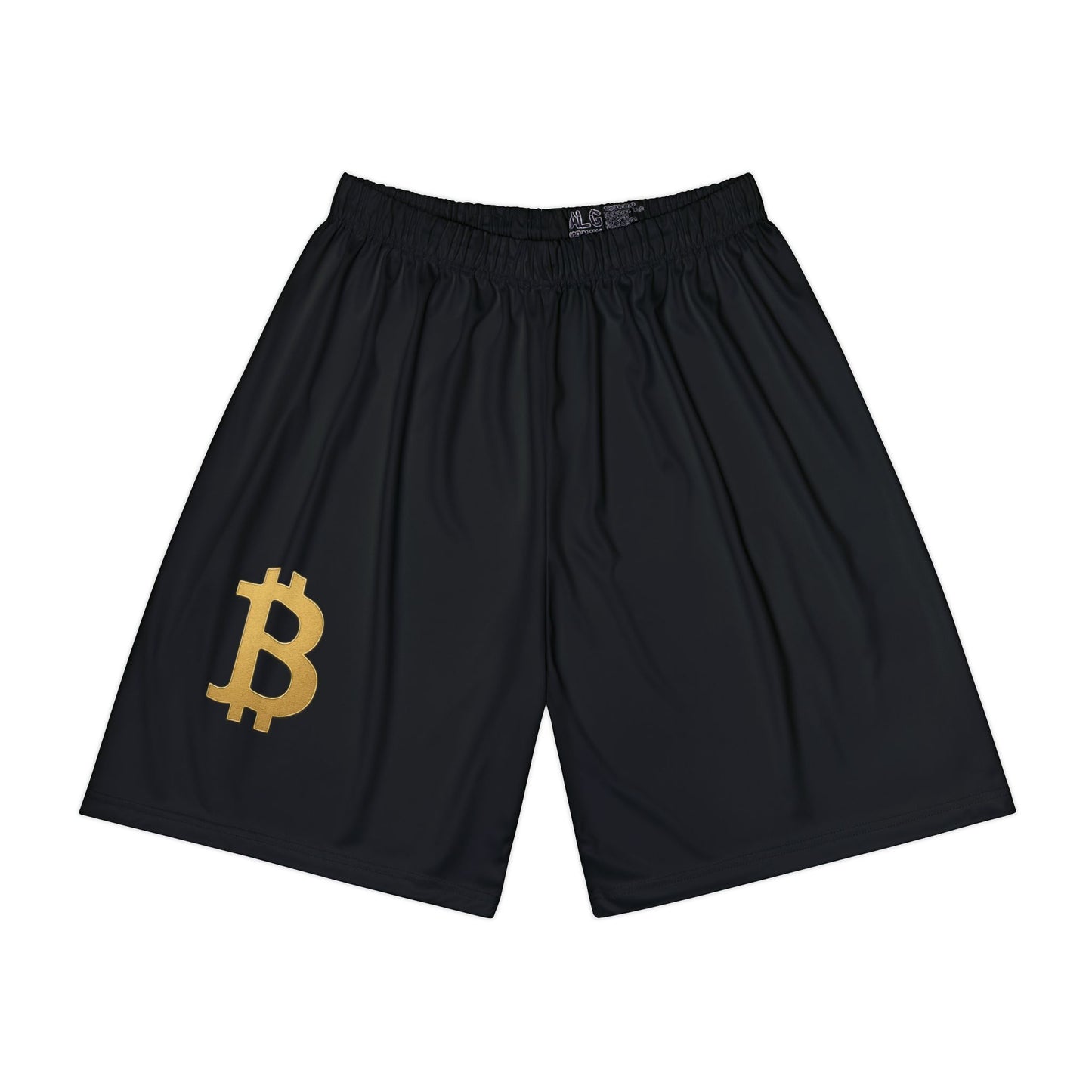 Men's Bitcoin Logo Sports Shorts, Athletic Wear, Gym Shorts, Cryptocurrency Gear, Summer Sports Apparel