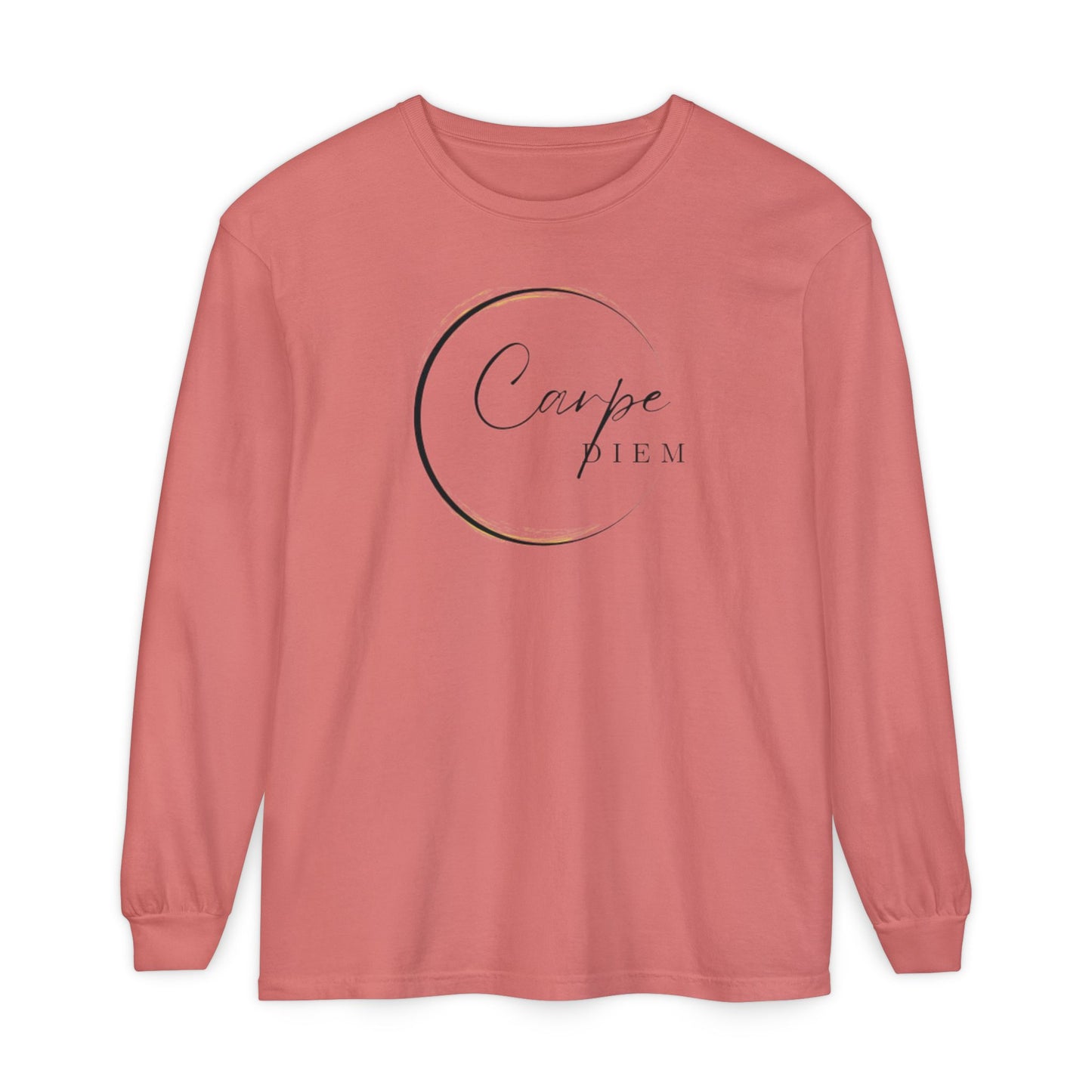 Carpe Diem Long Sleeve T-Shirt, Motivational Tee, Unisex Fashion, Everyday Wear, Gift for Friends, Relaxed Fit