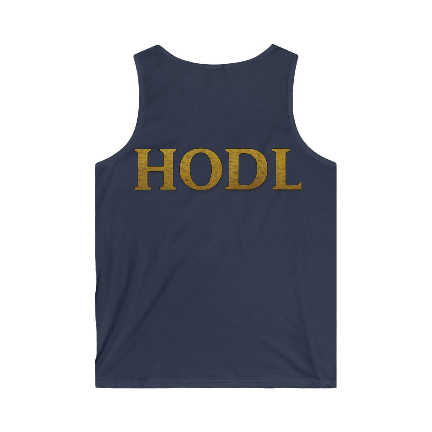 Men's Crypto HODL Tank Top - Cool Bitcoin Apparel for Crypto Enthusiasts, Gym Wear, Gift for Him, Trendy Workout Top
