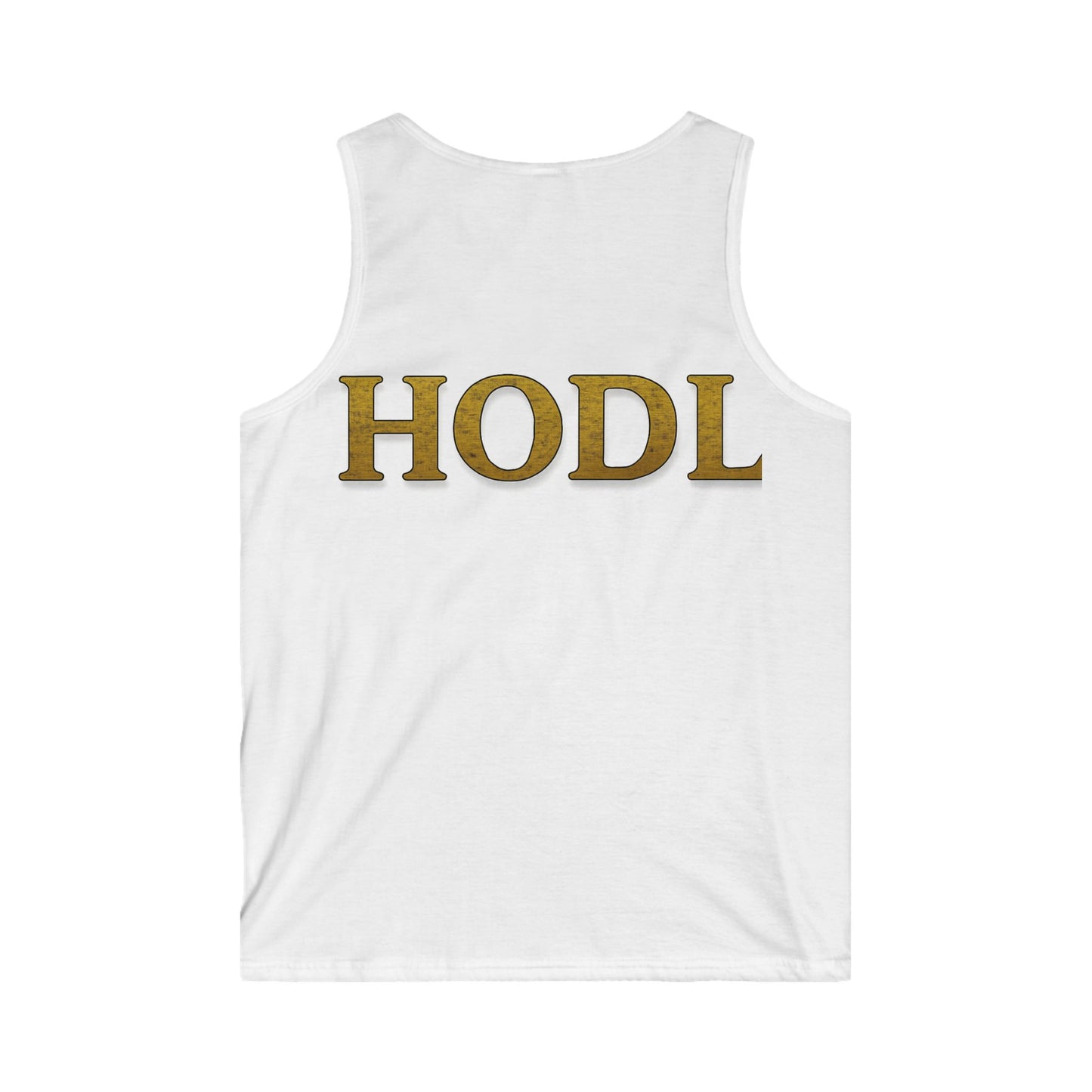 Men's Crypto HODL Tank Top - Cool Bitcoin Apparel for Crypto Enthusiasts, Gym Wear, Gift for Him, Trendy Workout Top