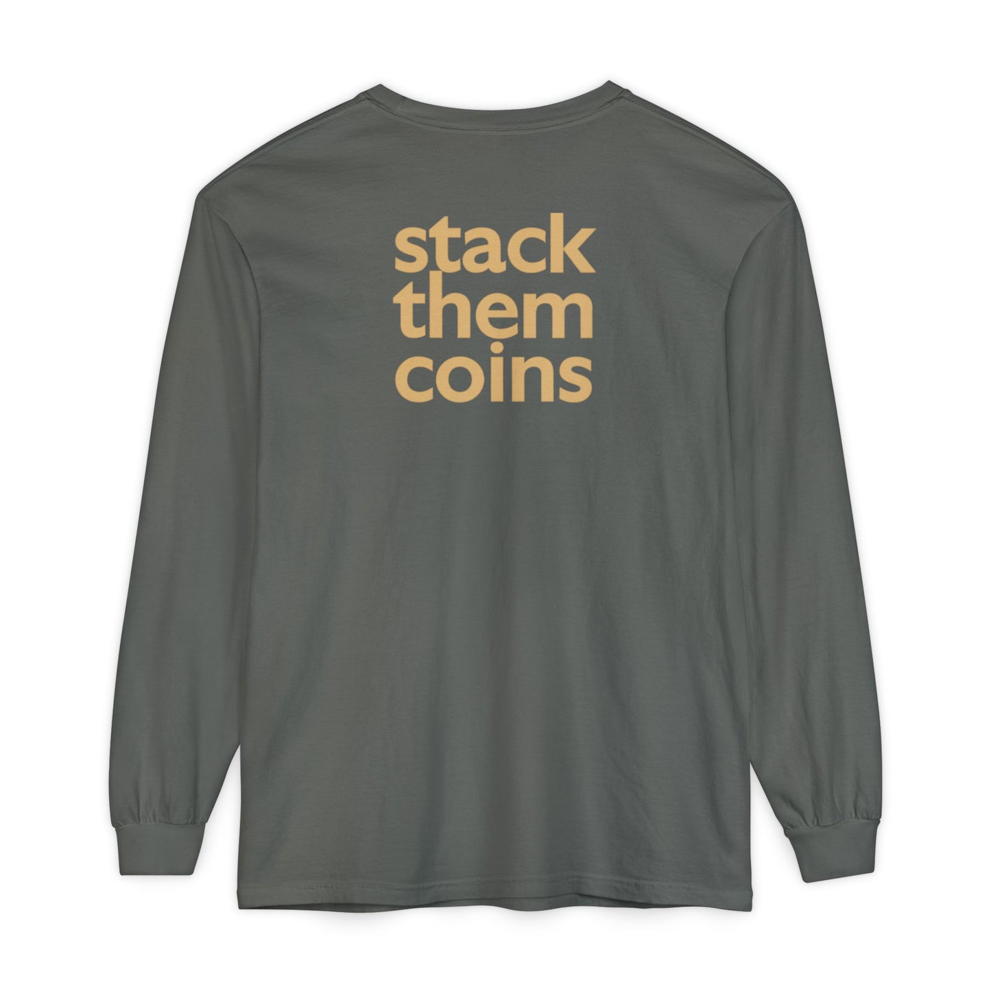Cryptocurrency Long Sleeve T-Shirt - Casual Wear, Minimalist Style, Everyday Comfort, Streetwear Essentials
