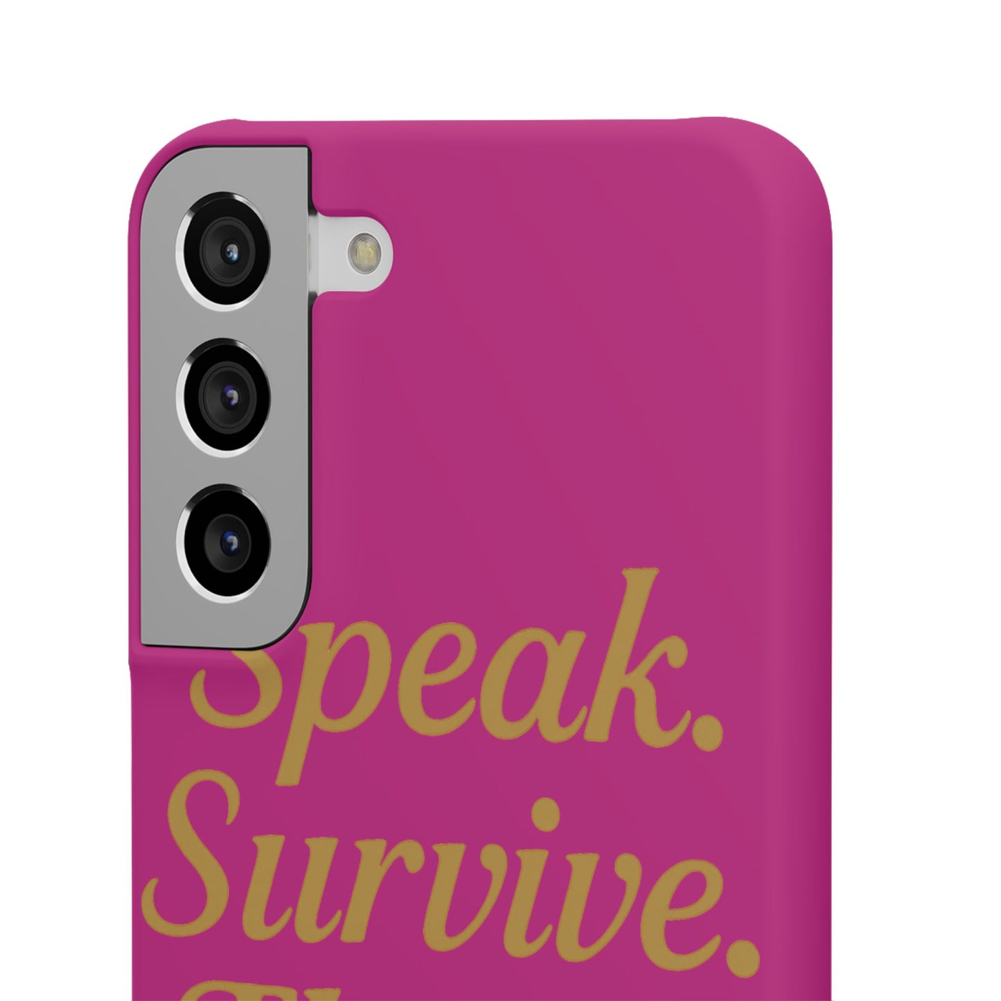 Snap Case for Samsung & iPhone — Find Your Voice Design