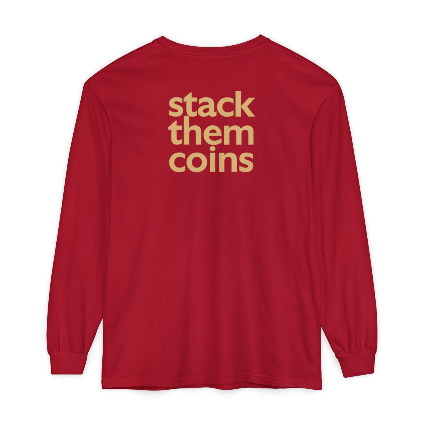 Cryptocurrency Long Sleeve T-Shirt - Casual Wear, Minimalist Style, Everyday Comfort, Streetwear Essentials