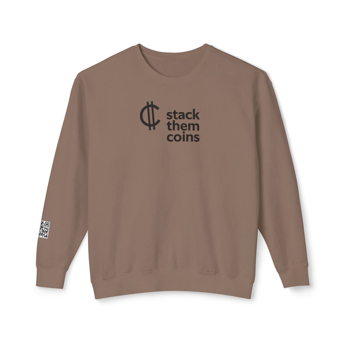 Cryptocurrency Crewneck Sweatshirt - Stack Them Coins, Cozy for Saving, Crypto Enthusiast, Everyday Wear,