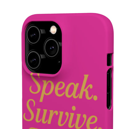 Snap Case for Samsung & iPhone — Find Your Voice Design