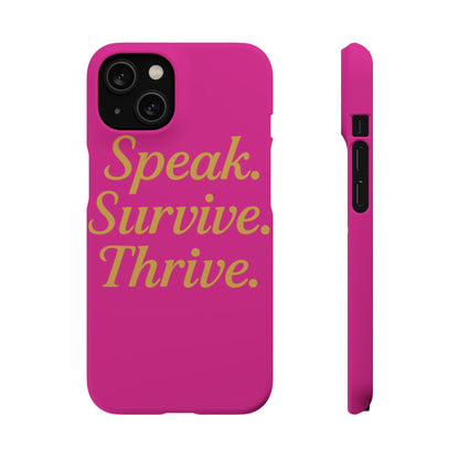 Snap Case for Samsung & iPhone — Find Your Voice Design