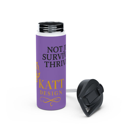 Surviving Domestic Violence - Inspirational Stainless Steel Water Bottle, Motivational Drink Container for Fitness, Hiking, Gym, Travel, Eco-Friendly Gift