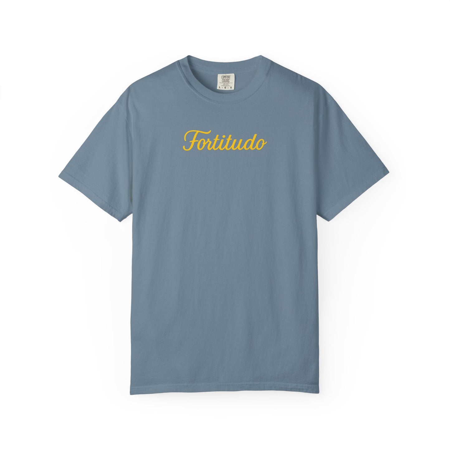 Fortitude - "Strength" Garment-Dyed T-shirt - Inspirational Tee for Everyday Comfort, Great for Gifting, Casual Wear
