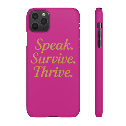 Snap Case for Samsung & iPhone — Find Your Voice Design
