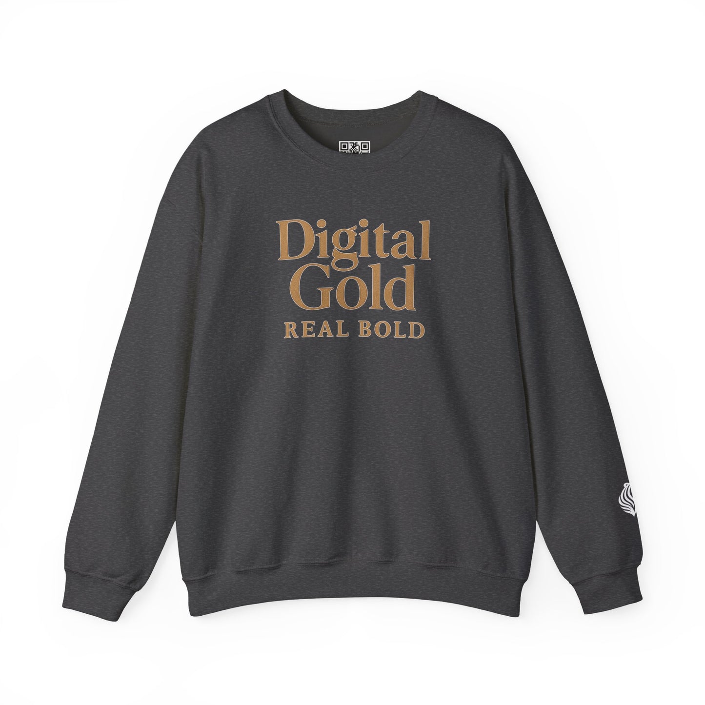 Digital Gold Crewneck Sweatshirt - Cozy Fashion, Gift for Tech Lovers, Birthday & Casual Wear, Stylish Everyday Comfort