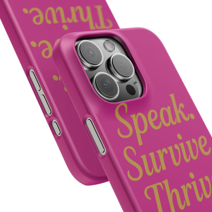 Snap Case for Samsung & iPhone — Find Your Voice Design