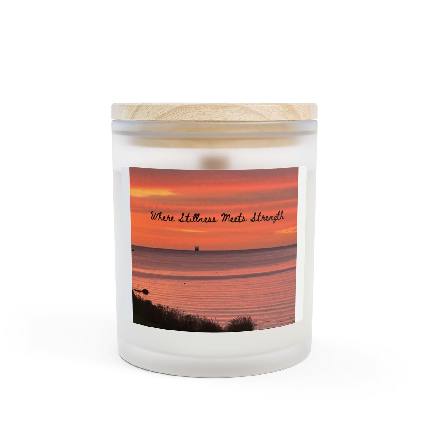 Vela de vidro fosco Sunset Coast — 311g (11oz) - Decoração aromática para casa 