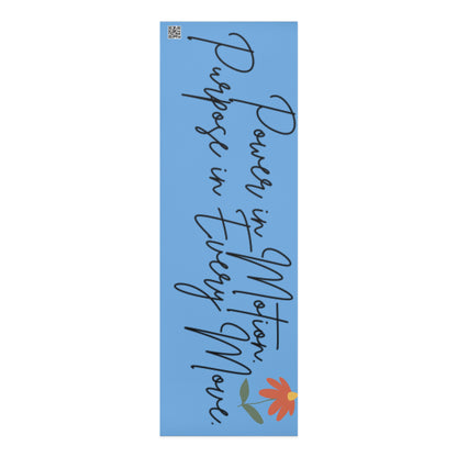 Motivational Foam Yoga Mat - Floral Design