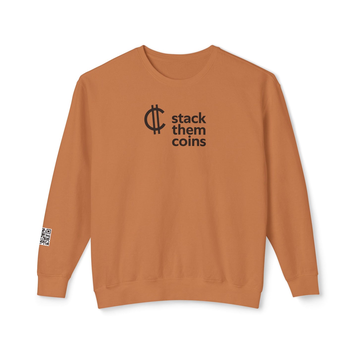 Cryptocurrency Crewneck Sweatshirt - Stack Them Coins, Cozy for Saving, Crypto Enthusiast, Everyday Wear,