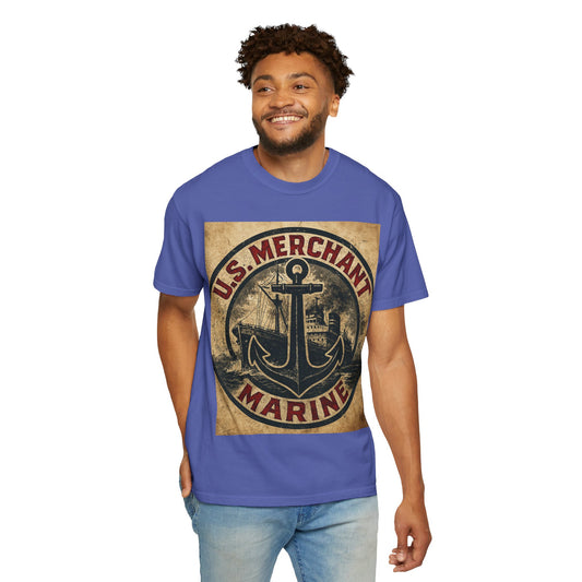 U.S. Merchant Marine Anchor Bicep T-Shirt — Vintage Nautical Patriotic Tee