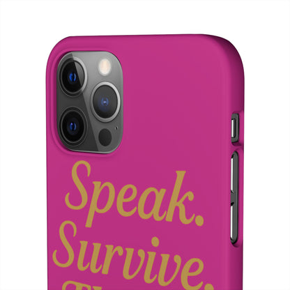 Snap Case for Samsung & iPhone — Find Your Voice Design