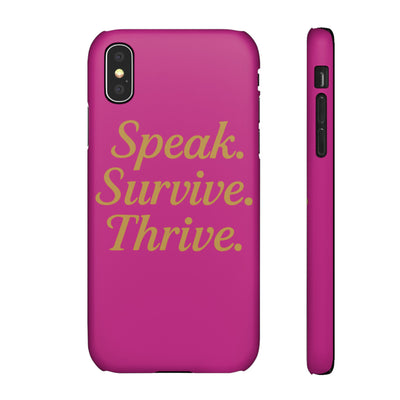 Snap Case for Samsung & iPhone — Find Your Voice Design