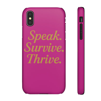 Snap Case for Samsung & iPhone — Find Your Voice Design