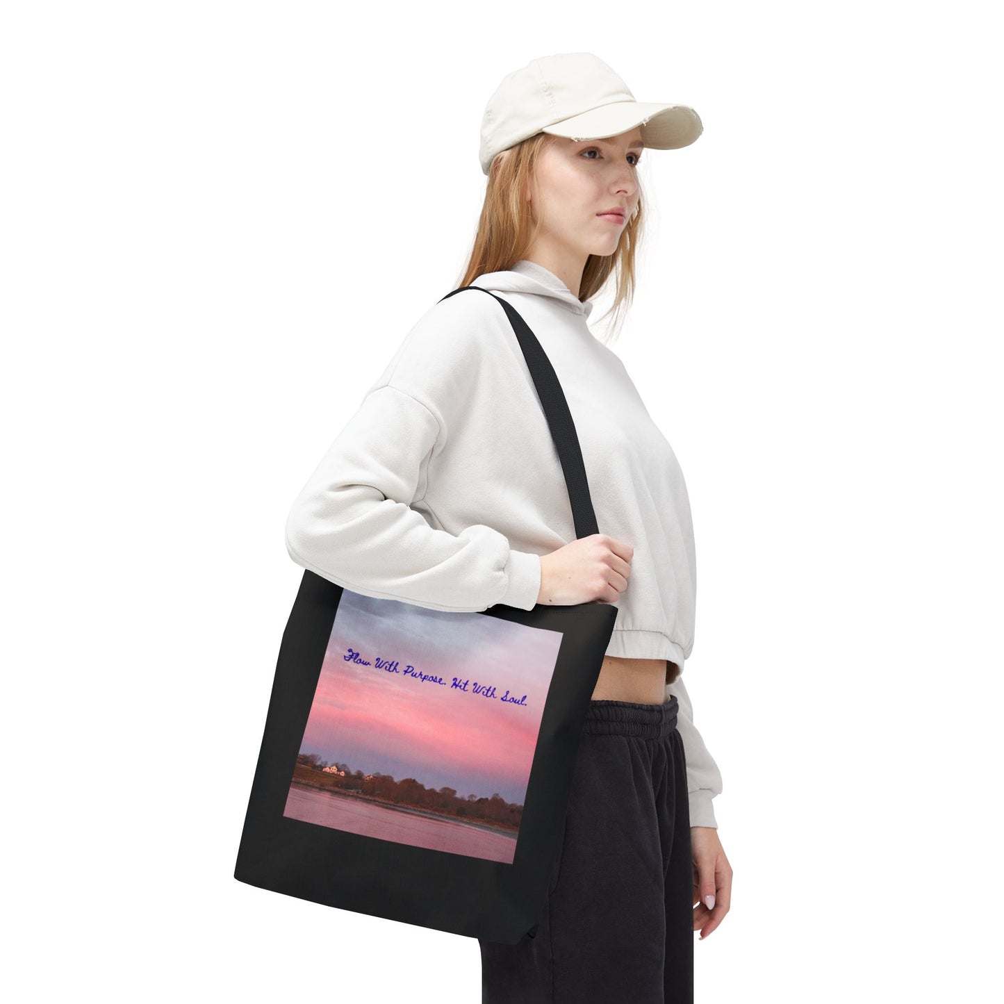Move with Purpose - Tote Bag, Eco-Friendly, Stylish Networker