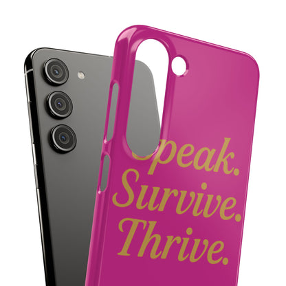 Snap Case for Samsung & iPhone — Find Your Voice Design