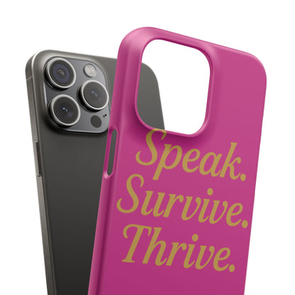 Snap Case for Samsung & iPhone — Find Your Voice Design
