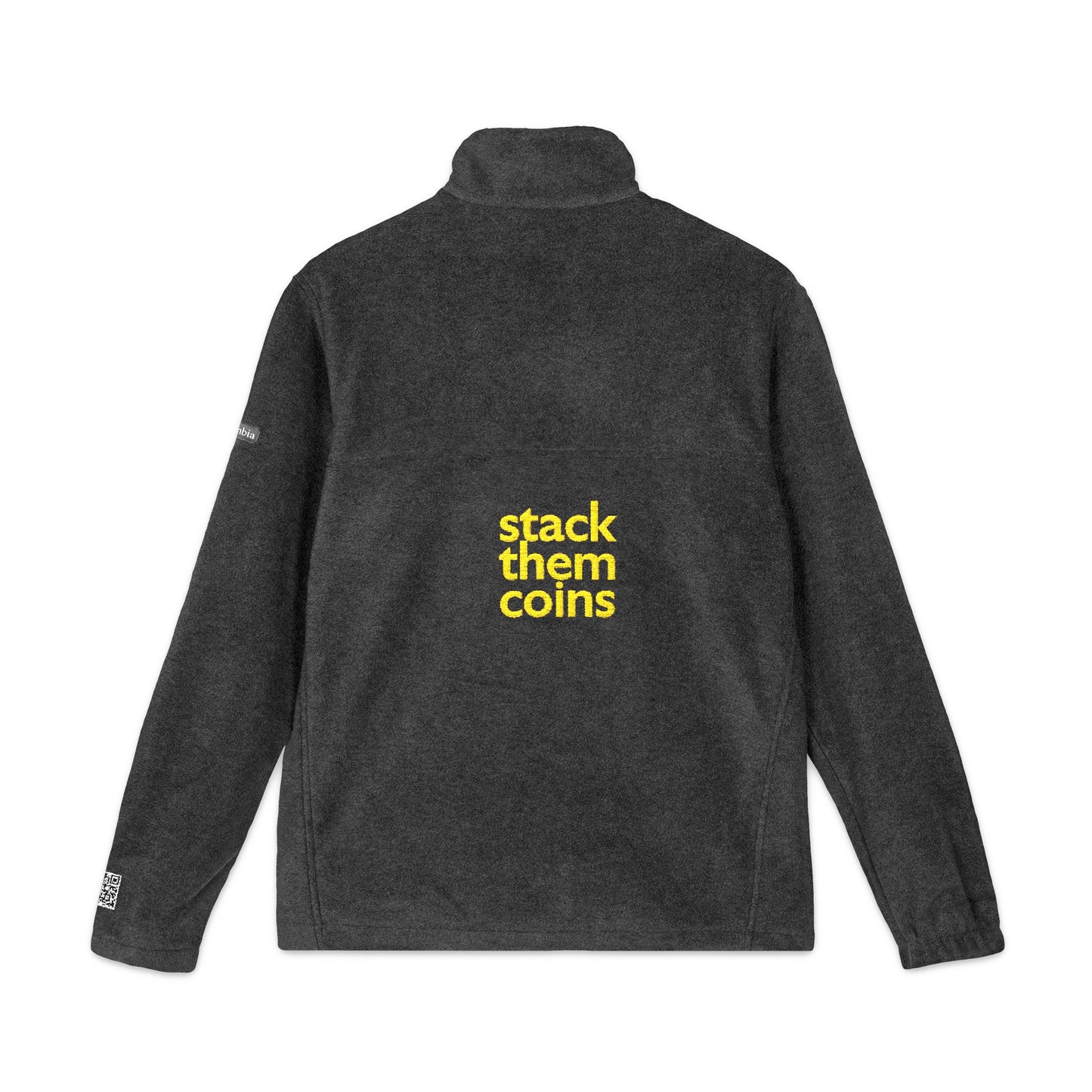 Sleek Bitcoin Fleece Jacket | Cozy Outerwear for Crypto Lovers | Perfect Gift for Techies & Trendsetters, Warm, Stylish, Embroidered